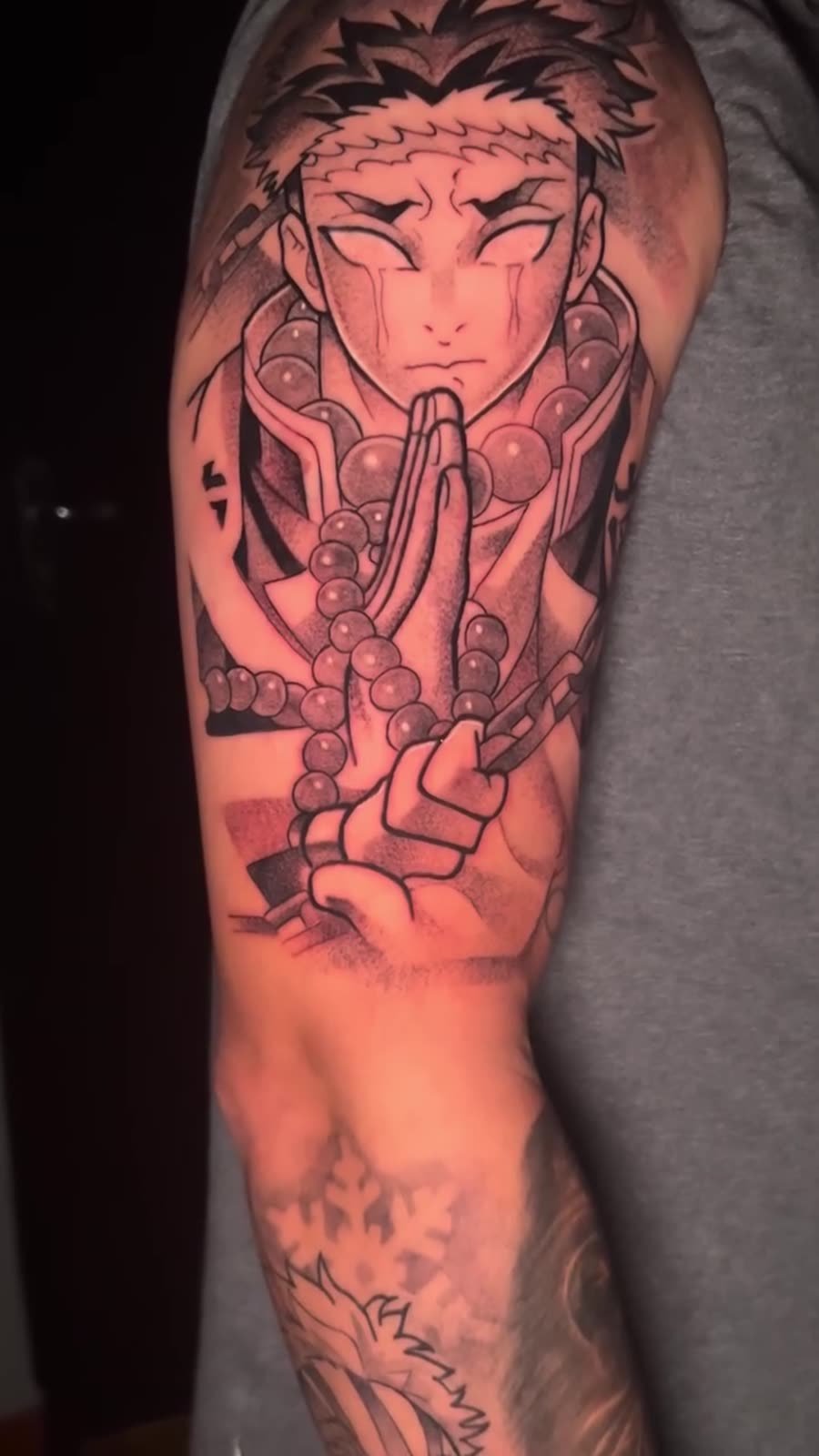 Tatuagem — Sukuna por Fabão Tatuador