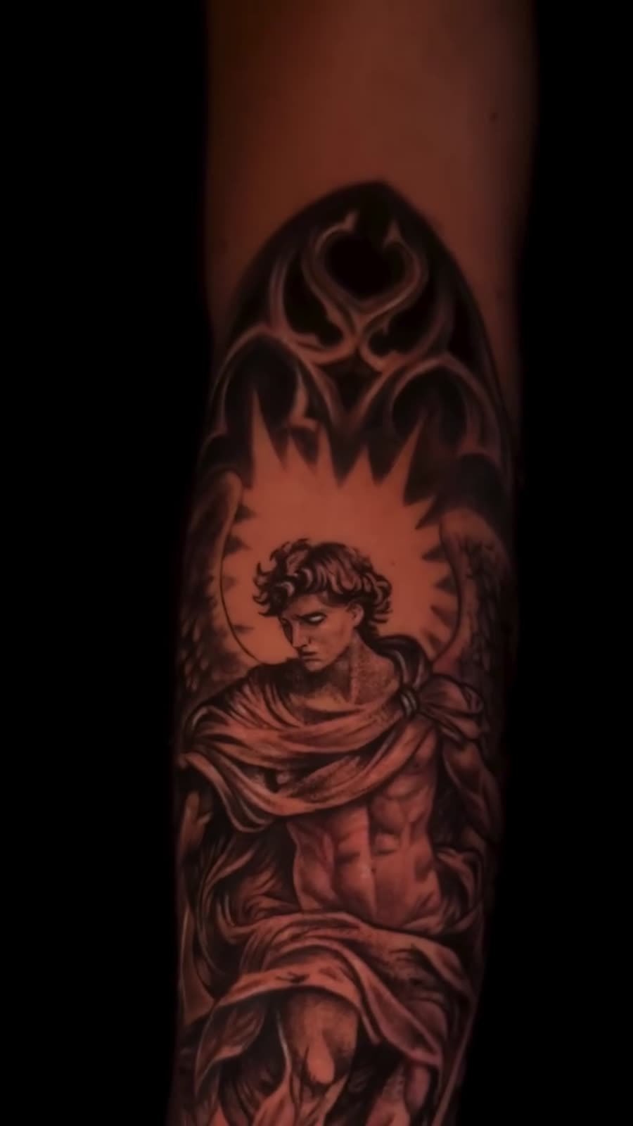 Tatuagem — Anjo por Fabão Tatuador